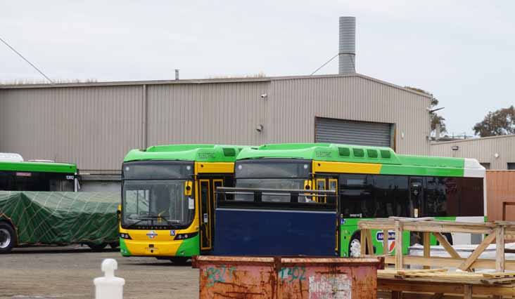 Adelaide Metro Scania K230EB & Dyson BYD BC12B1 1394 Volgren Optimus